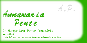 annamaria pente business card